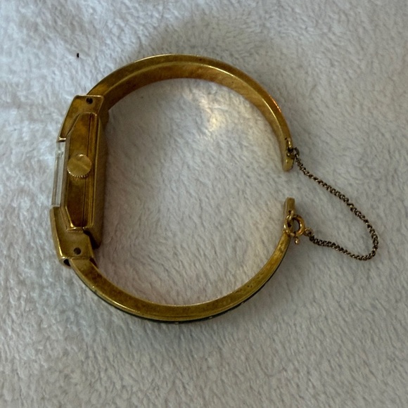 Rovano Gold Watch set in Green Starry Gold Bangle main image 12